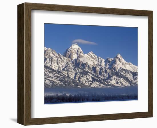 Banner Cloud on Summit of Grand Teton-Scott T. Smith-Framed Photographic Print