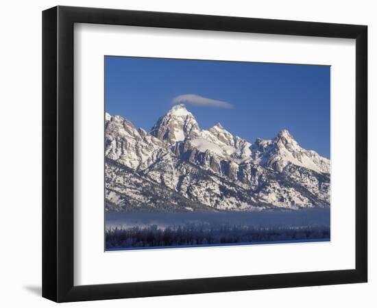 Banner Cloud on Summit of Grand Teton-Scott T. Smith-Framed Photographic Print