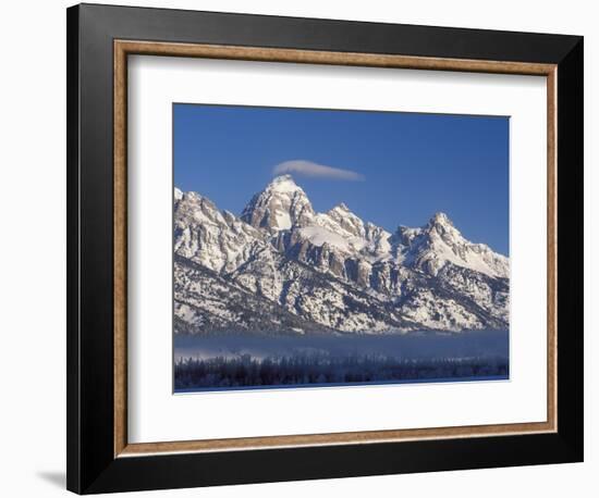 Banner Cloud on Summit of Grand Teton-Scott T. Smith-Framed Photographic Print