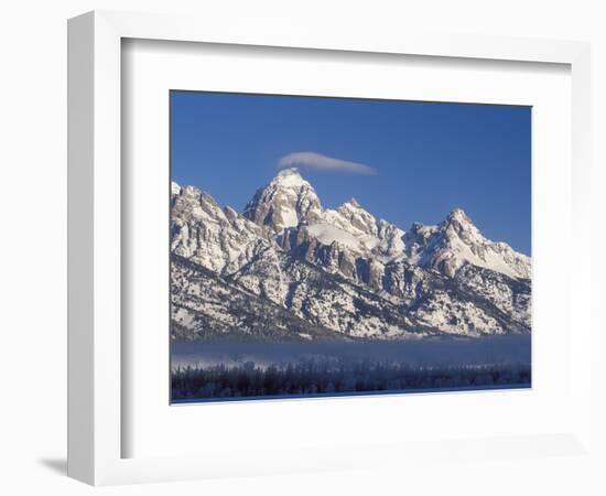 Banner Cloud on Summit of Grand Teton-Scott T. Smith-Framed Photographic Print