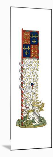 Banner of the Arms of England and France, Quartered, C1445-Henry Shaw-Mounted Giclee Print