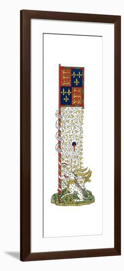 Banner of the Arms of England and France, Quartered, C1445-Henry Shaw-Framed Giclee Print