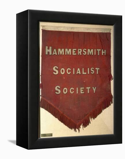 Banner of the Hammersmith Socialist Society-William Morris-Framed Premier Image Canvas