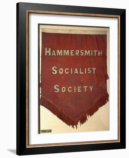 Banner of the Hammersmith Socialist Society-William Morris-Framed Giclee Print