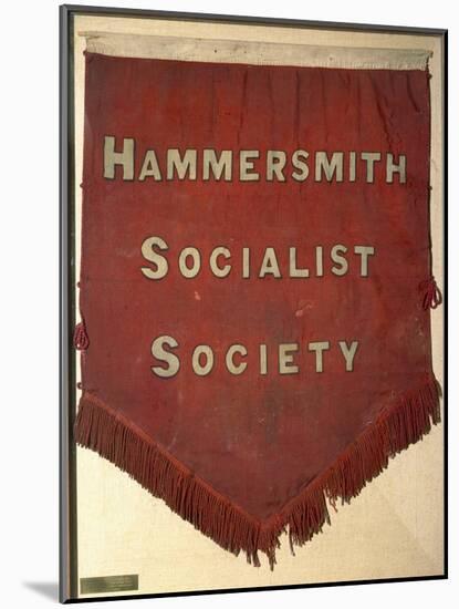 Banner of the Hammersmith Socialist Society-William Morris-Mounted Giclee Print