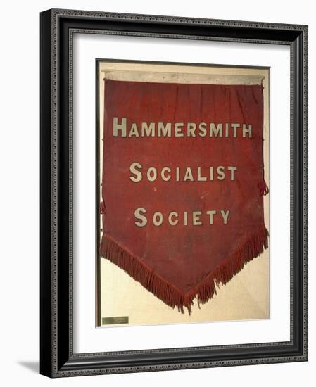 Banner of the Hammersmith Socialist Society-William Morris-Framed Giclee Print