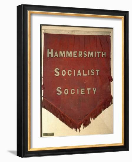 Banner of the Hammersmith Socialist Society-William Morris-Framed Giclee Print