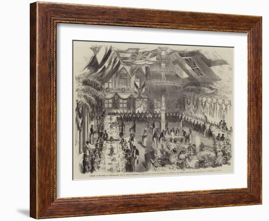 Banquet at the Hotel Du Gouvernement-William Carpenter-Framed Giclee Print