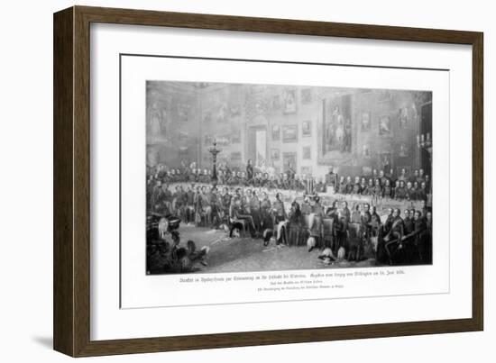 Banquet Commemorating the Victory at Waterloo, 1836-William Salter-Framed Giclee Print