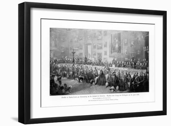 Banquet Commemorating the Victory at Waterloo, 1836-William Salter-Framed Giclee Print