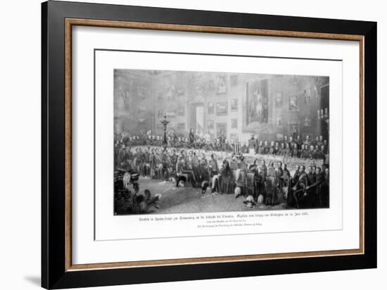 Banquet Commemorating the Victory at Waterloo, 1836-William Salter-Framed Giclee Print