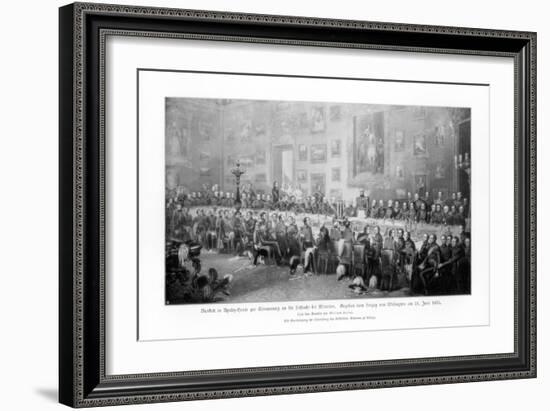 Banquet Commemorating the Victory at Waterloo, 1836-William Salter-Framed Giclee Print