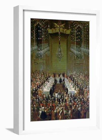 Banquet in the Redoutensaal, Vienna, 1760-Martin II Mytens or Meytens-Framed Giclee Print