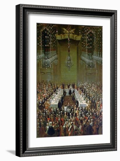 Banquet in the Redoutensaal, Vienna, 1760-Martin II Mytens or Meytens-Framed Giclee Print