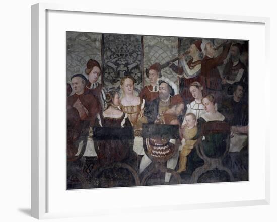 Banquet Offered by Bartolomeo Colleoni to Christian of Denmark, 16th Century-Marco Cardisco-Framed Giclee Print
