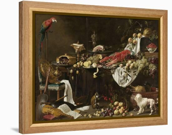 Banquet Still Life, 1644-Adriaen van Utrecht-Framed Premier Image Canvas