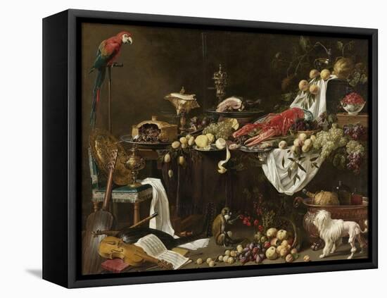 Banquet Still Life, 1644-Adriaen van Utrecht-Framed Premier Image Canvas