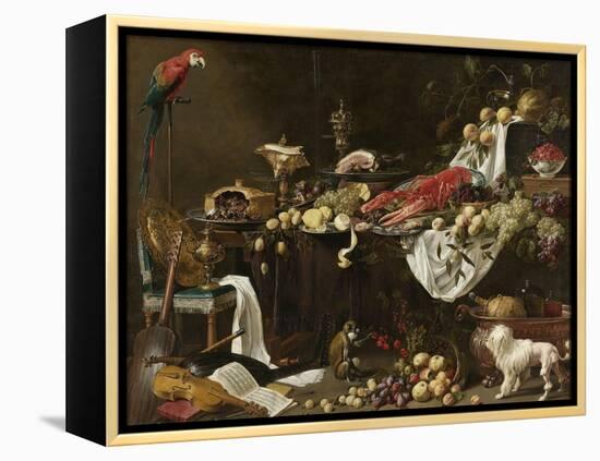 Banquet Still Life, 1644-Adriaen van Utrecht-Framed Premier Image Canvas