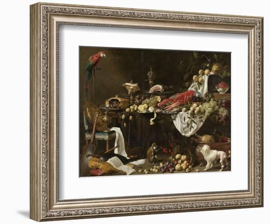 Banquet Still Life, 1644-Adriaen van Utrecht-Framed Premium Giclee Print