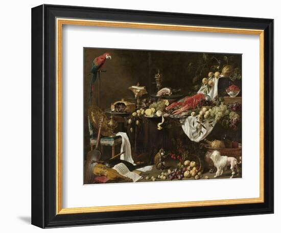 Banquet Still Life, 1644-Adriaen van Utrecht-Framed Premium Giclee Print