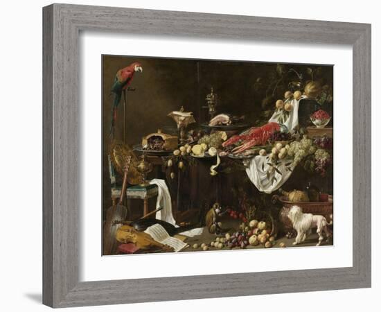 Banquet Still Life, 1644-Adriaen van Utrecht-Framed Giclee Print