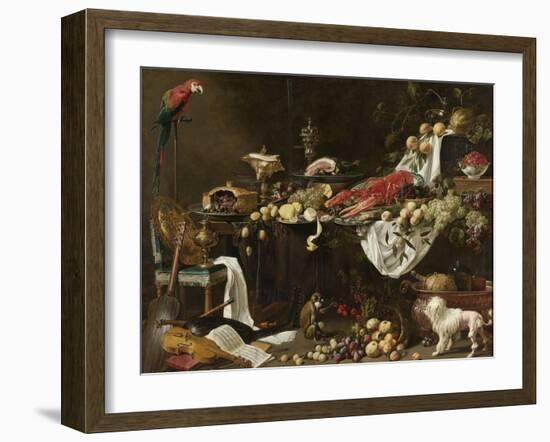 Banquet Still Life, 1644-Adriaen van Utrecht-Framed Giclee Print