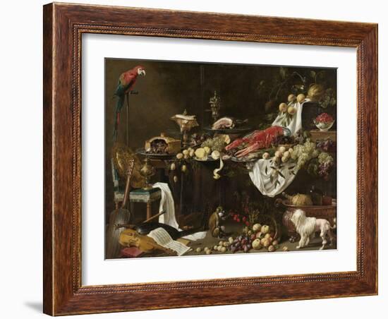 Banquet Still Life, 1644-Adriaen van Utrecht-Framed Giclee Print