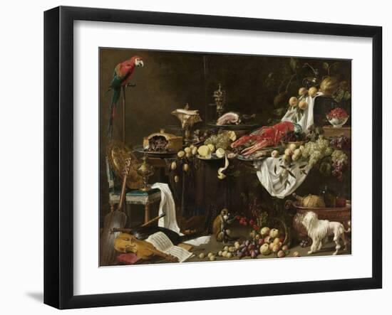 Banquet Still Life-Adriaen van Utrecht-Framed Art Print