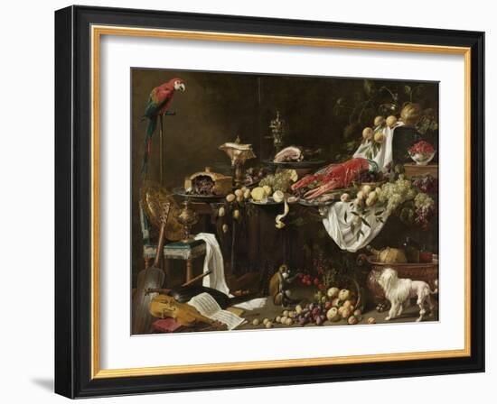 Banquet Still Life-Adriaen van Utrecht-Framed Art Print