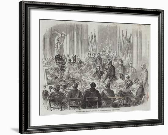 Banquet to Her Majesty's Ministers at the Mansion House-Thomas Harrington Wilson-Framed Giclee Print