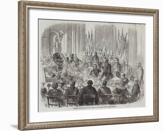 Banquet to Her Majesty's Ministers at the Mansion House-Thomas Harrington Wilson-Framed Giclee Print