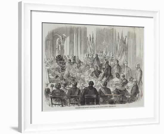 Banquet to Her Majesty's Ministers at the Mansion House-Thomas Harrington Wilson-Framed Giclee Print