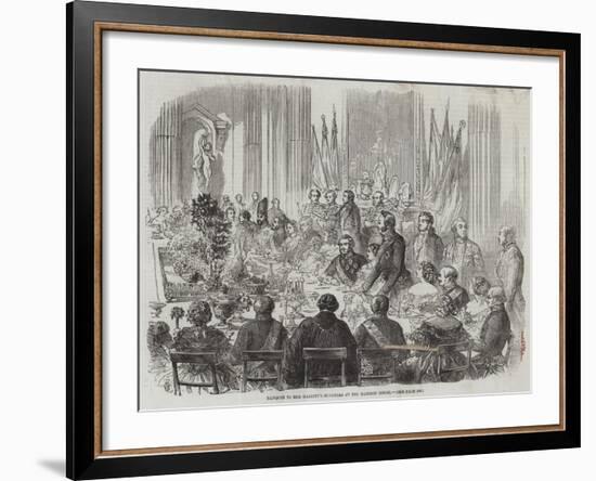 Banquet to Her Majesty's Ministers at the Mansion House-Thomas Harrington Wilson-Framed Giclee Print