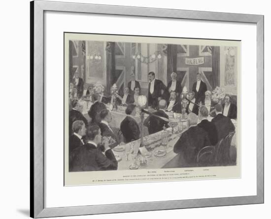 Banquet to the Australian Cricketers at the Inns of Court Hotel, 7 September-Amedee Forestier-Framed Giclee Print