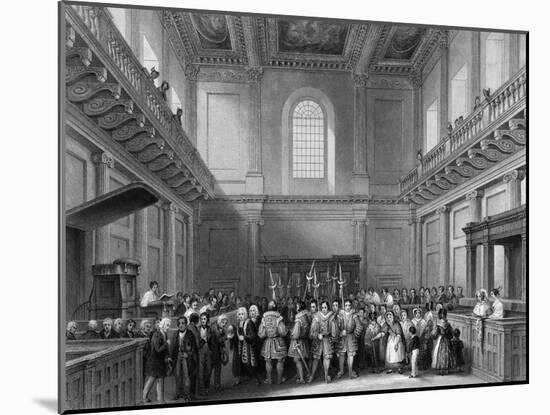 Banqueting House-Thomas H Shepherd-Mounted Art Print