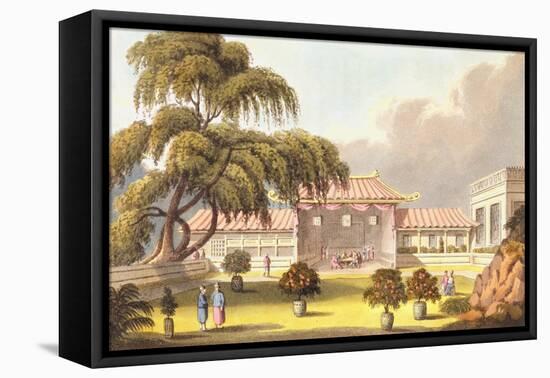 Banqueting Room at a Mandarin's House Near Canton-James Wathen-Framed Premier Image Canvas