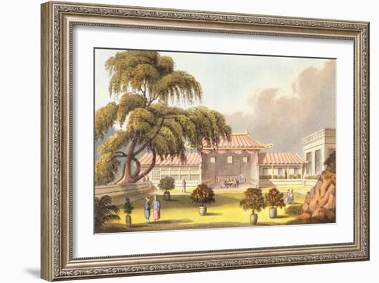 Banqueting Room at a Mandarin's House Near Canton-James Wathen-Framed Giclee Print