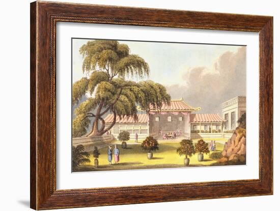 Banqueting Room at a Mandarin's House Near Canton-James Wathen-Framed Giclee Print