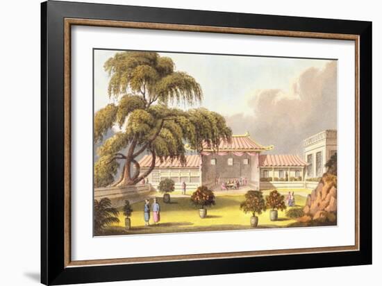 Banqueting Room at a Mandarin's House Near Canton-James Wathen-Framed Giclee Print