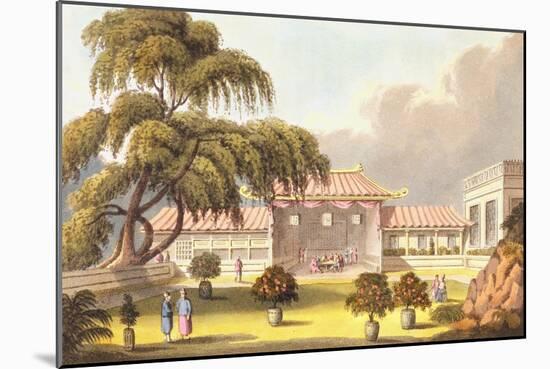 Banqueting Room at a Mandarin's House Near Canton-James Wathen-Mounted Giclee Print