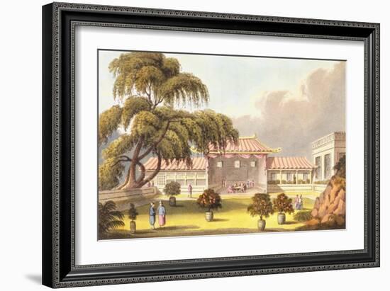 Banqueting Room at a Mandarin's House Near Canton-James Wathen-Framed Giclee Print