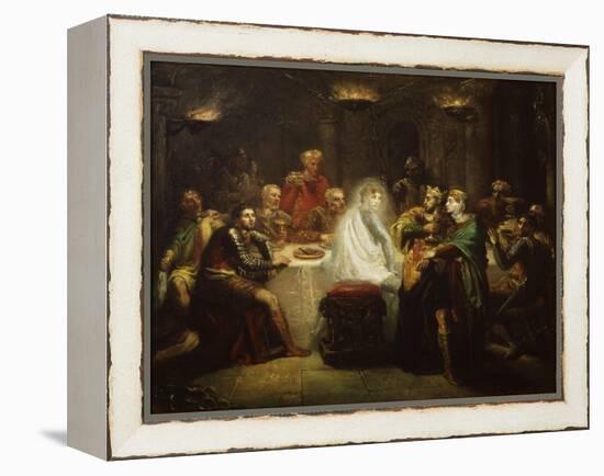 Banquo's Ghost from Macbeth, by William Shakespeare-Theodore Chasseriau-Framed Premier Image Canvas