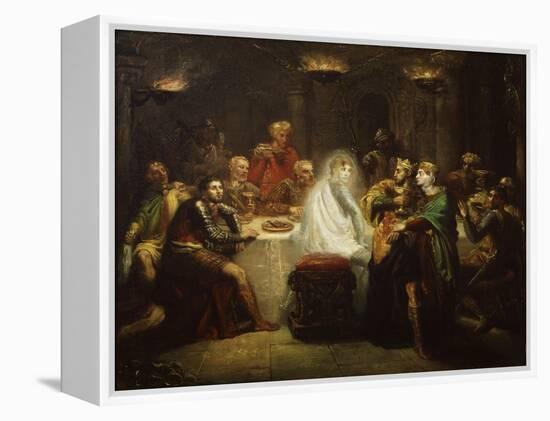 Banquo's Ghost from Macbeth, by William Shakespeare-Theodore Chasseriau-Framed Premier Image Canvas