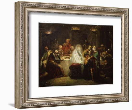 Banquo's Ghost from Macbeth, by William Shakespeare-Theodore Chasseriau-Framed Giclee Print