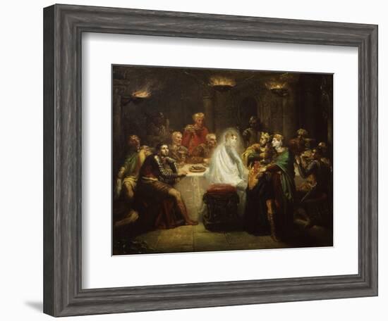 Banquo's Ghost from Macbeth, by William Shakespeare-Theodore Chasseriau-Framed Giclee Print