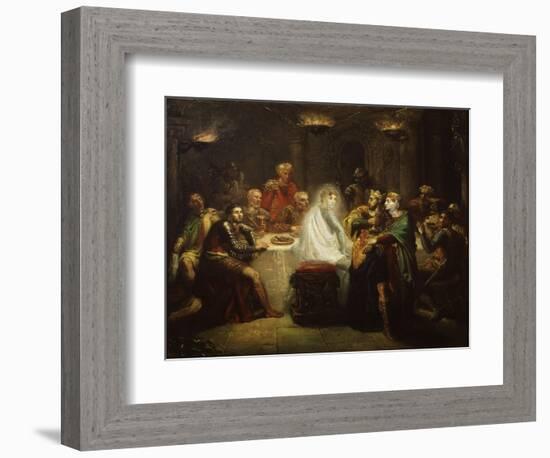 Banquo's Ghost from Macbeth, by William Shakespeare-Theodore Chasseriau-Framed Giclee Print