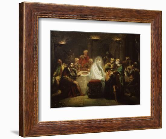 Banquo's Ghost from Macbeth, by William Shakespeare-Theodore Chasseriau-Framed Giclee Print