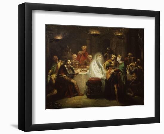 Banquo's Ghost from Macbeth, by William Shakespeare-Theodore Chasseriau-Framed Giclee Print