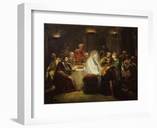 Banquo's Ghost from Macbeth, by William Shakespeare-Theodore Chasseriau-Framed Giclee Print