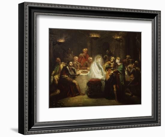 Banquo's Ghost from Macbeth, by William Shakespeare-Theodore Chasseriau-Framed Giclee Print